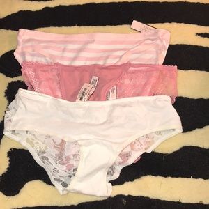 3 pair of full cover Victoria's Secret panties. XS